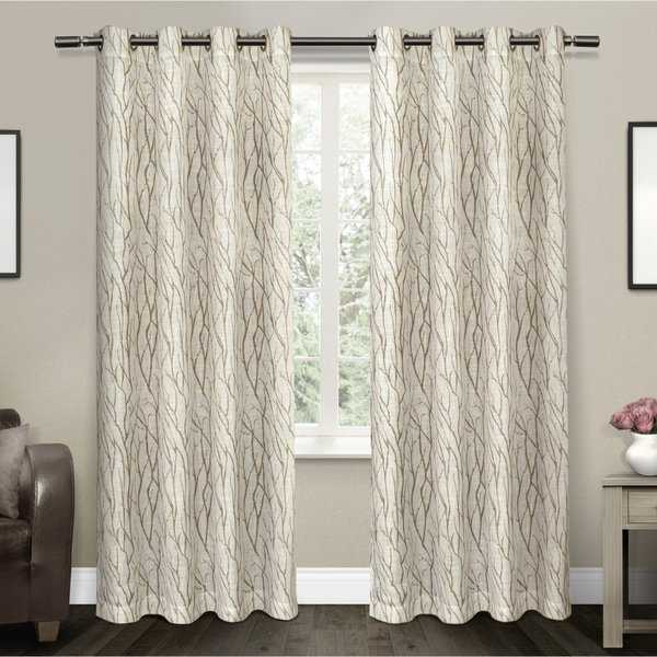 ATI Home Oakdale Textured Linen Sheer Grommet Top Curtain Panel Pair
