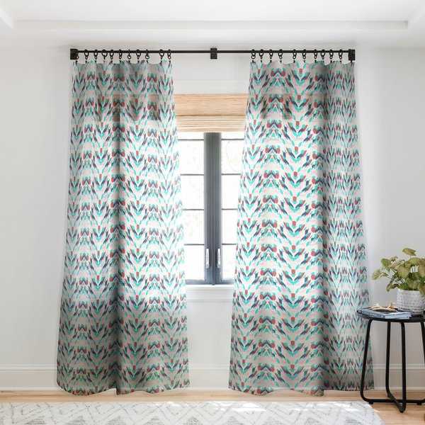 Holli Zollinger Malibu Ikat Single Panel Sheer Curtain - 50 x 84