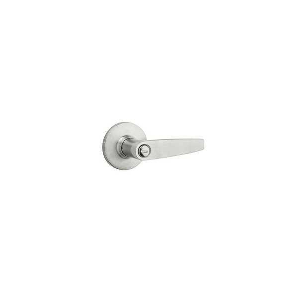 Kwikset SL3000WI Winston Privacy Door Lever Set with Round Rose from the SafeLock Series - N/A