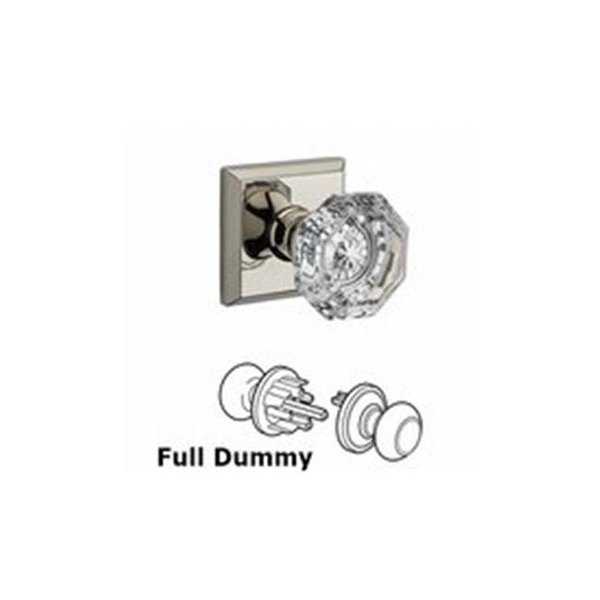 Full Dummy Crystal Door Knob with Traditional Square Rose,