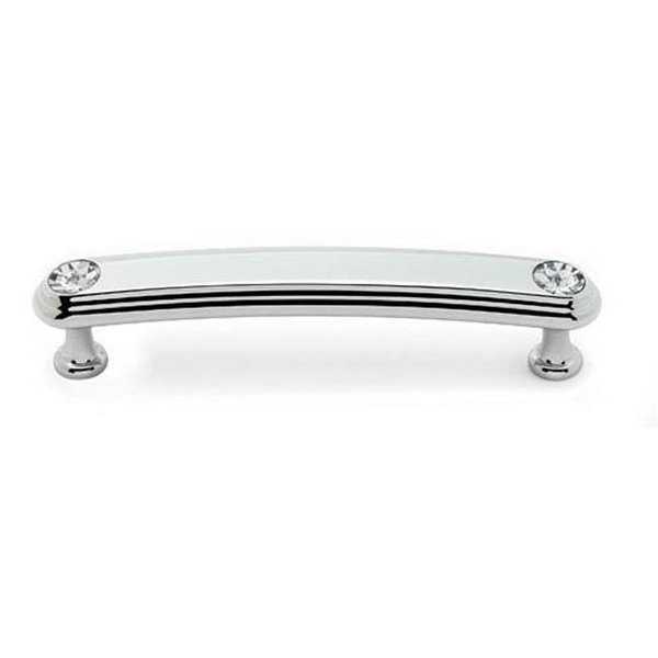 MNG Hardware 18526 96 mm Bellagio Pull, Polished Chrome & Crystal